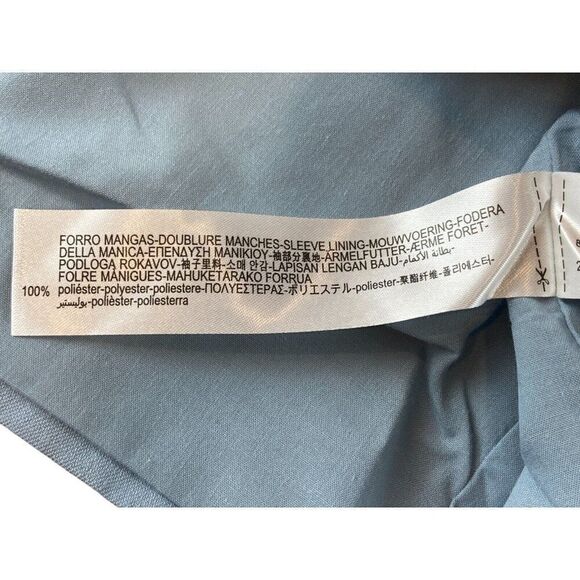 Zara Womens Blazer Suit Jacket XS light Blue Cropped Lined 5427/825 NWT - Picture 12 of 12